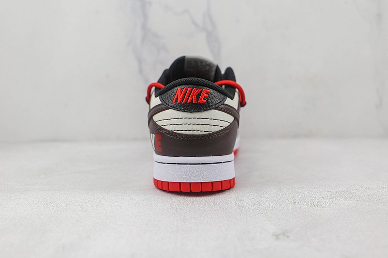 Nike SB Dunk Low Retro XD "Black/White/Red" фото № 8