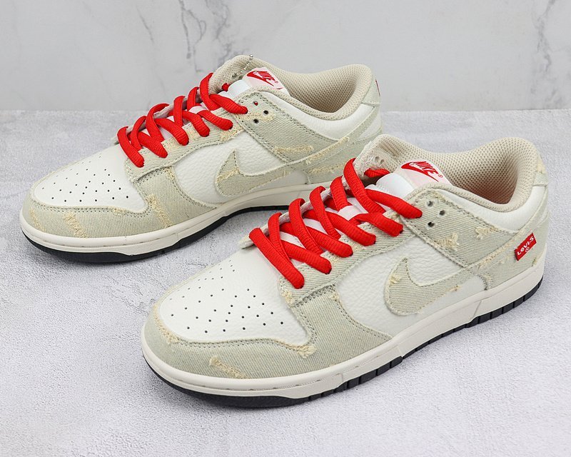 Levi's x Nike Dunk Low "Stitching Beige" фото № 5
