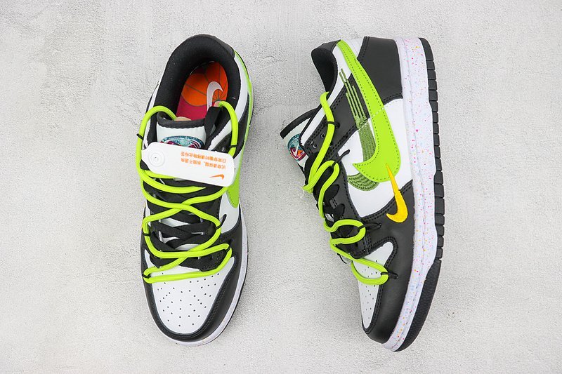 Nike Dunk Low Custom "Multiple Swooshes/Green" фото № 6