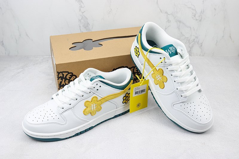 Nike Dunk Low "Water The Plant/White/Yellow" фото № 7