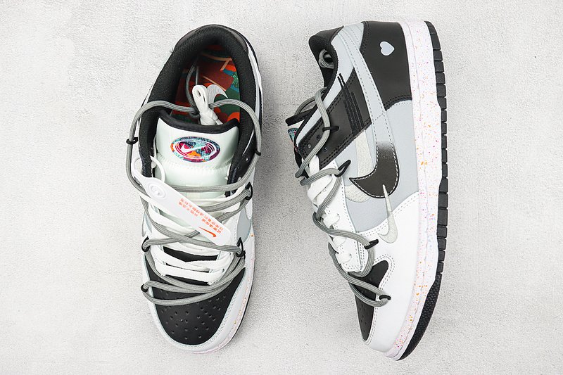 Nike Dunk Low Multi Swoosh «Triple color» фото № 6