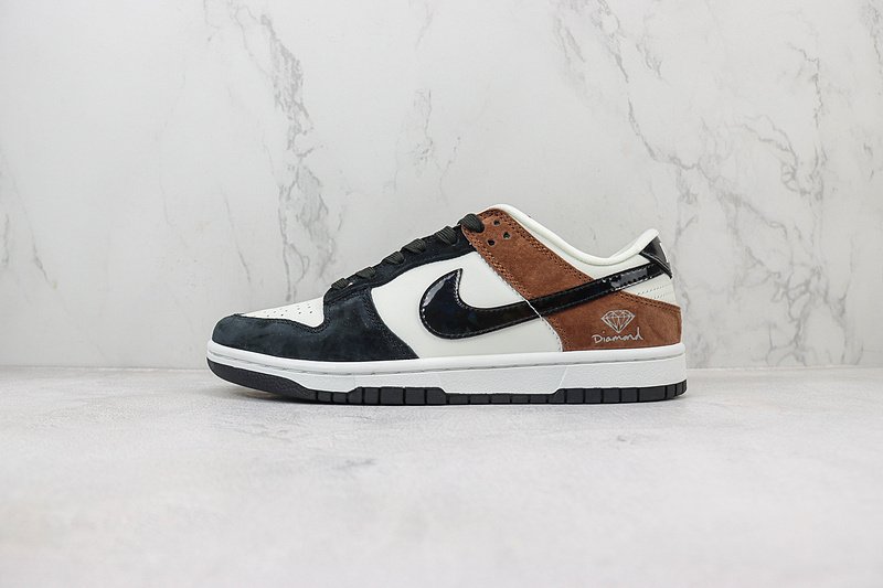 Nike Dunk Low "White/Black/Mocha" фото № 2