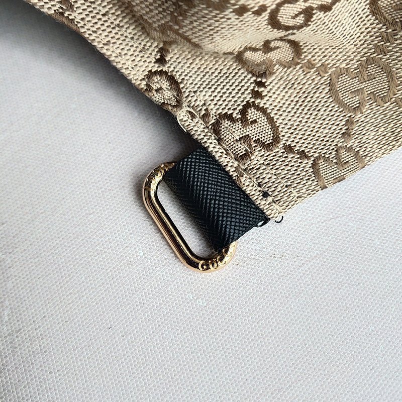 Кепка Gucci With Stripe Patch "Brown" фото № 2