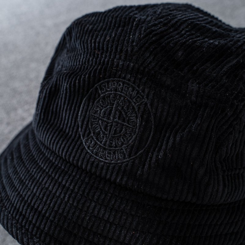 Панамка Stone Island X Supreme With Logo "Black" фото № 5