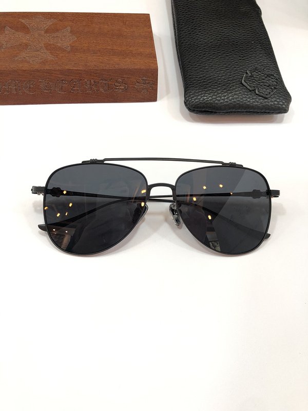 Солнцезащитные очки Chrome Hearts Patterns On Temples "Black" фото № 2