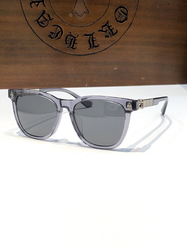 Солнцезащитные очки Chrome Hearts Temples Decorated By Patterns Inside Rectangle "Gray" фото № 2