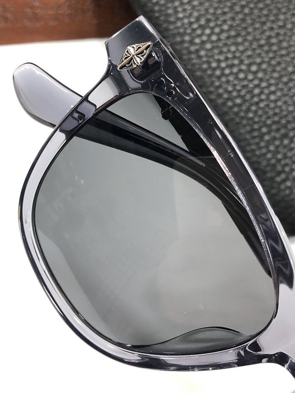 Солнцезащитные очки Chrome Hearts Temples Decorated By Patterns Inside Rectangle "Gray" фото № 3
