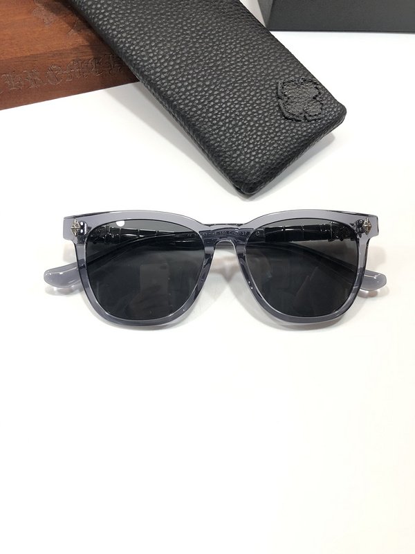 Солнцезащитные очки Chrome Hearts Temples Decorated By Patterns Inside Rectangle "Gray" фото № 4