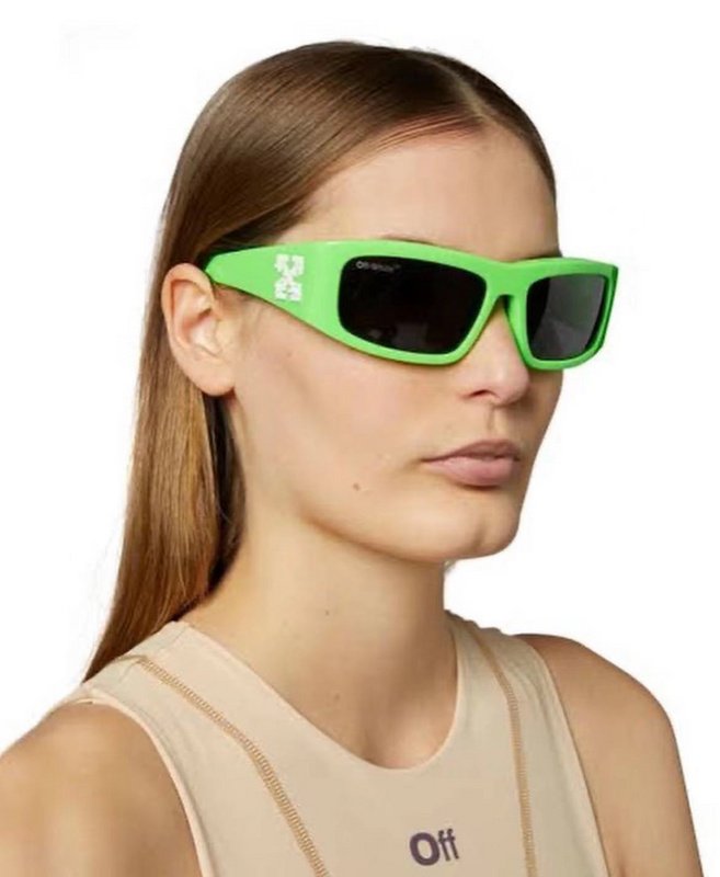 Солнцезащитные очки Off White Temples Decorated By Arrows "Green" фото № 5