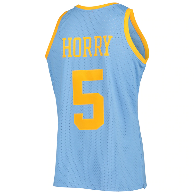 Баскетбольная Джерси Nike Los Angeles Lakers №5 Robert Horry "Blue" фото № 2