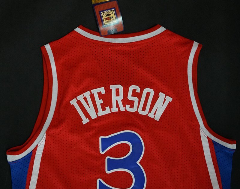Баскетбольная Джерси NBA Philadelphia 76ers №3 Allen Iverson "Red" фото № 2