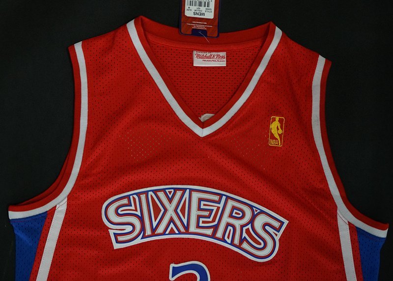 Баскетбольная Джерси NBA Philadelphia 76ers №3 Allen Iverson "Red" фото № 5