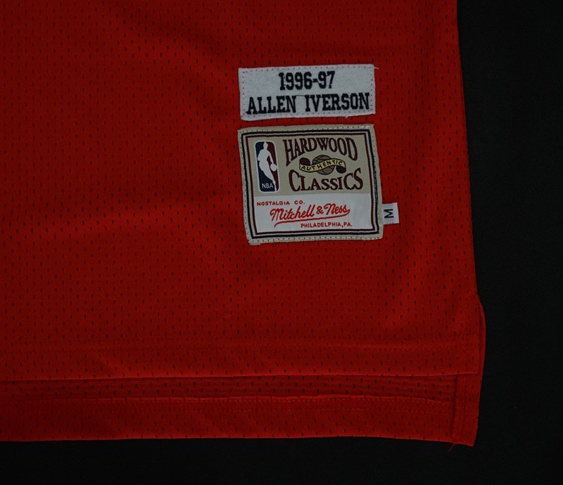 Баскетбольная Джерси NBA Philadelphia 76ers №3 Allen Iverson "Red" фото № 7