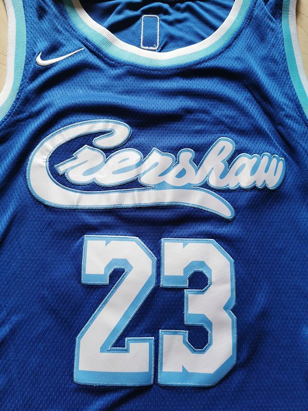 Баскетбольная Джерси Nike Los Angeles Lakers 19-20 №23 LeBron James "Blue" фото № 8
