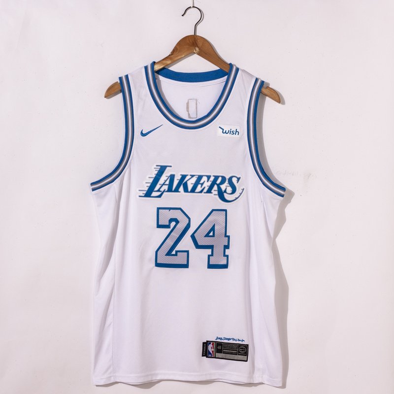Баскетбольная Джерси Nike Los Angeles Lakers 20-21 №24 Kobe Bryant "White" фото № 3