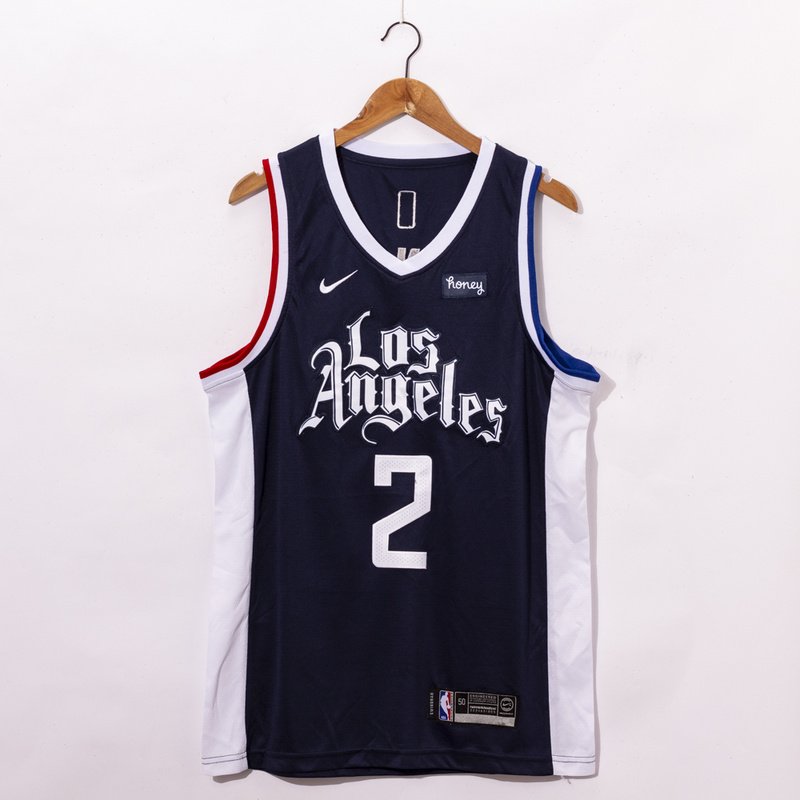 Баскетбольная Джерси Nike Los Angeles Clippers 20-21 №2 Kawhi Leonard "Black" фото № 4