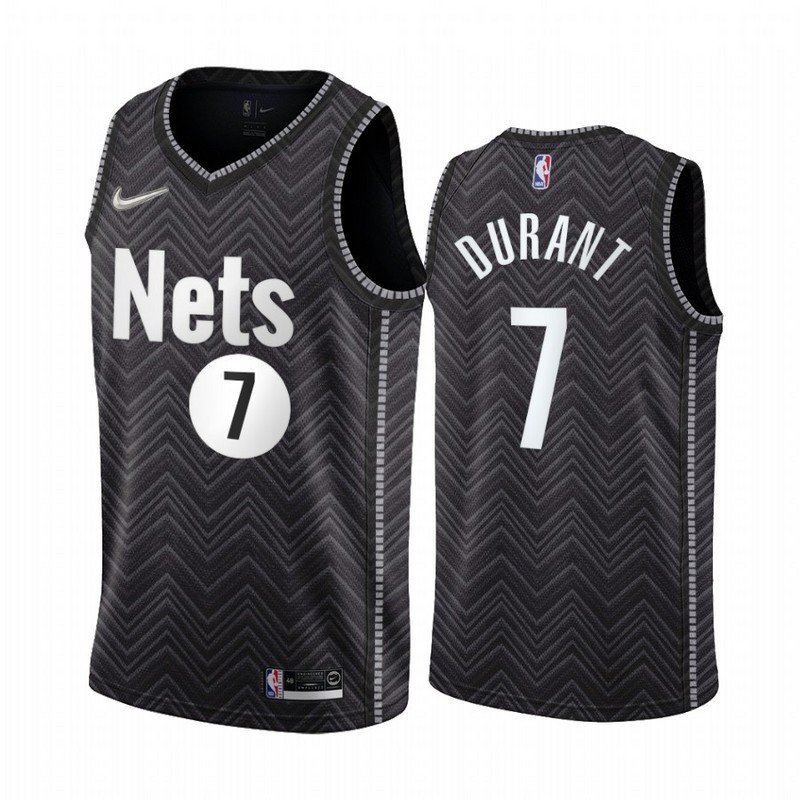 Баскетбольная Джерси Nike Brooklyn Nets 21 №7 Kevin Durant "Black" фото № 2
