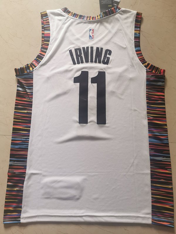 Баскетбольная Джерси Nike X NBA Brooklyn Nets 19-20 №11 Kyrie Irving "White" фото № 3