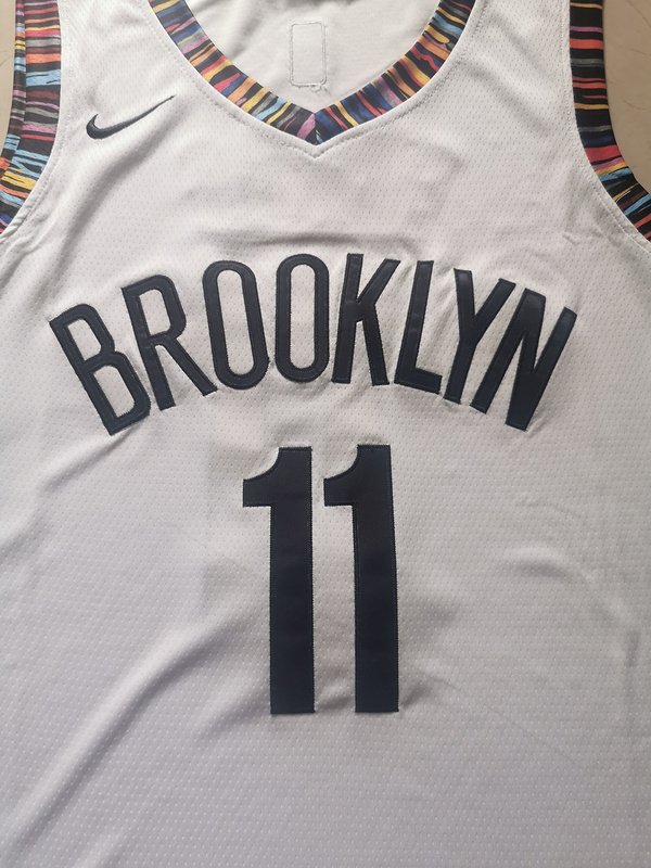 Баскетбольная Джерси Nike X NBA Brooklyn Nets 19-20 №11 Kyrie Irving "White" фото № 6