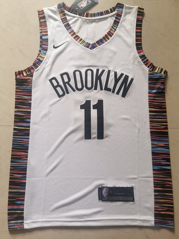 Баскетбольная Джерси Nike X NBA Brooklyn Nets 19-20 №11 Kyrie Irving "White" фото № 7