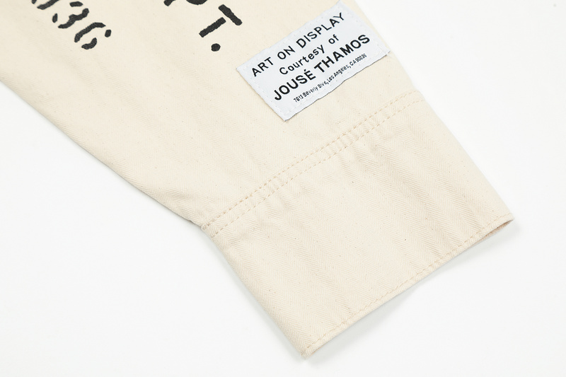 Джинсовая Куртка Gallery Dept X Lanvin Logo "White" фото № 2