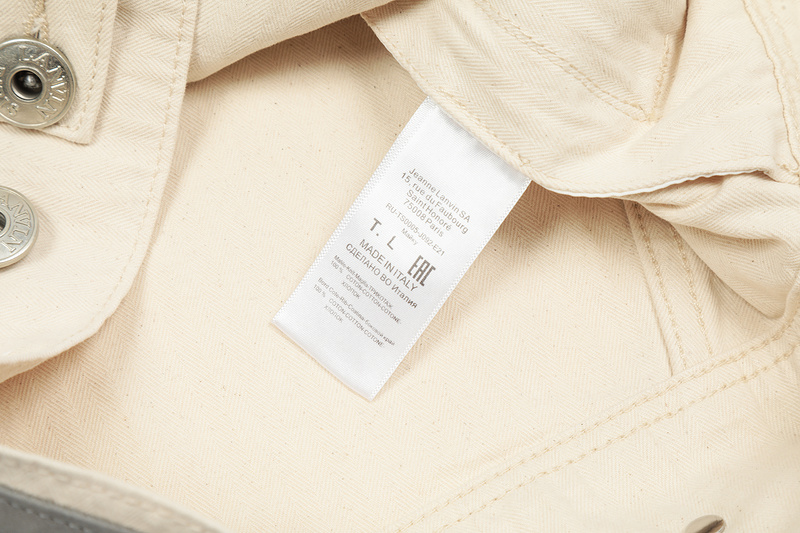 Джинсовая Куртка Gallery Dept X Lanvin Logo "White" фото № 5