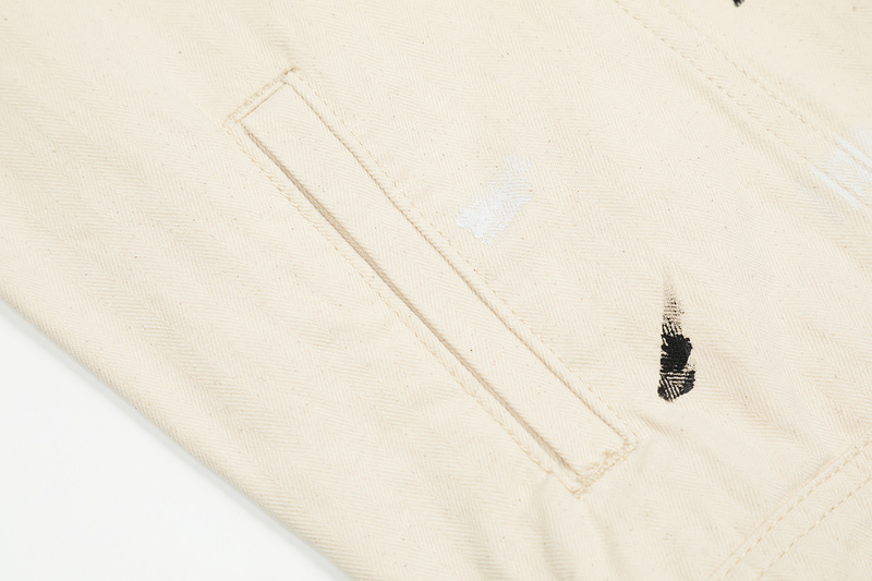 Джинсовая Куртка Gallery Dept X Lanvin Logo "White" фото № 6