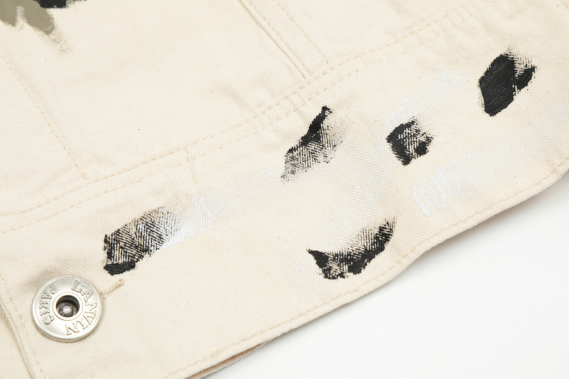 Джинсовая Куртка Gallery Dept X Lanvin Logo "White" фото № 9