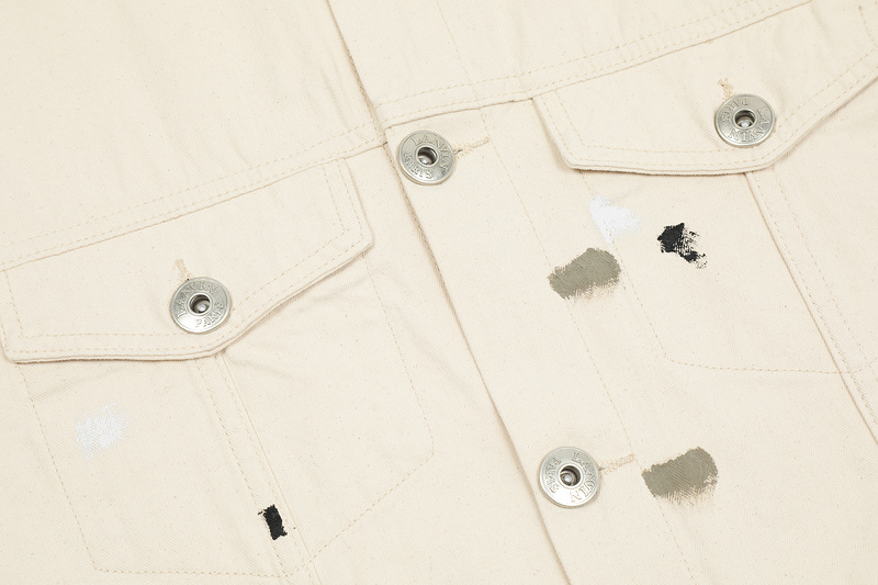 Джинсовая Куртка Gallery Dept X Lanvin Logo "White" фото № 7