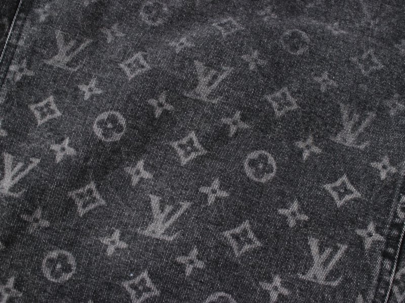 Джинсовая Куртка Louis Vuitton Half Filled With Logos "Black/Gray" фото № 2