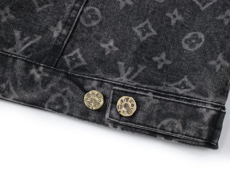 Джинсовая Куртка Louis Vuitton Half Filled With Logos "Black/Gray" фото № 7
