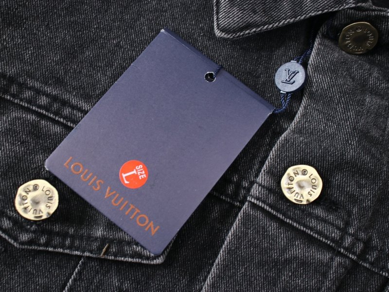 Джинсовая Куртка Louis Vuitton Half Filled With Logos "Black/Gray" фото № 8