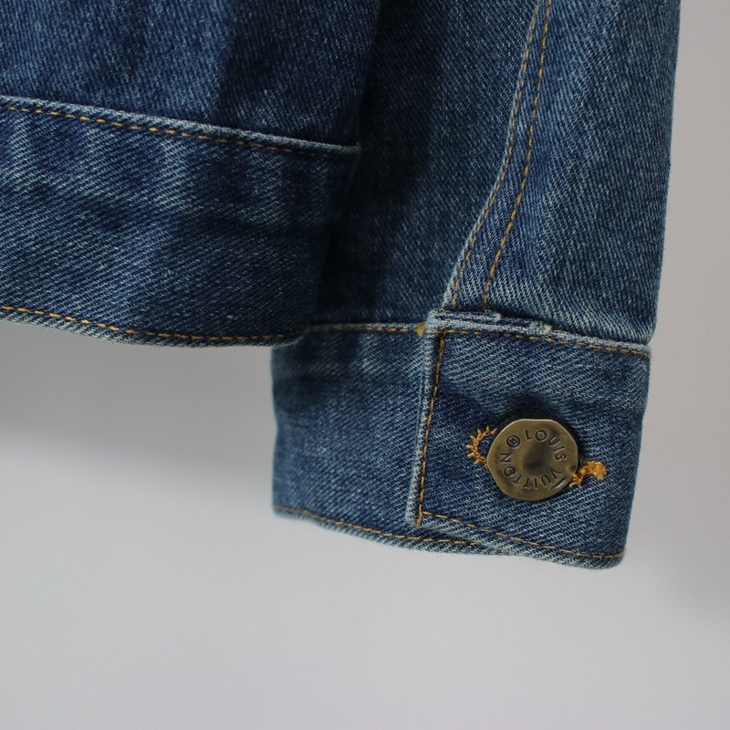 Джинсовая Куртка Louis Vuitton With An Embossing Brand Logo "Blue" фото № 6