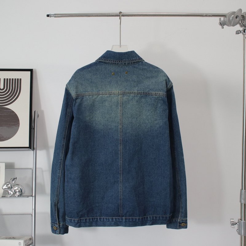 Джинсовая Куртка Louis Vuitton With An Embossing Brand Logo "Blue" фото № 7