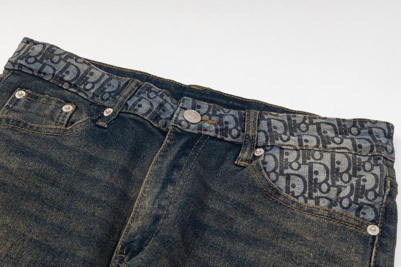 Джинсы Christian Dior Yellow Stripe Dior "Navy Blue" фото № 8