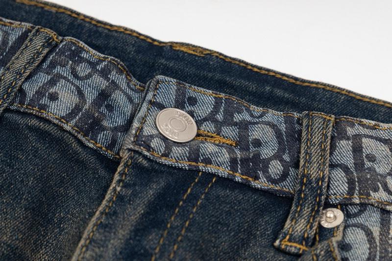 Джинсы Christian Dior Yellow Stripe Dior "Navy Blue" фото № 7