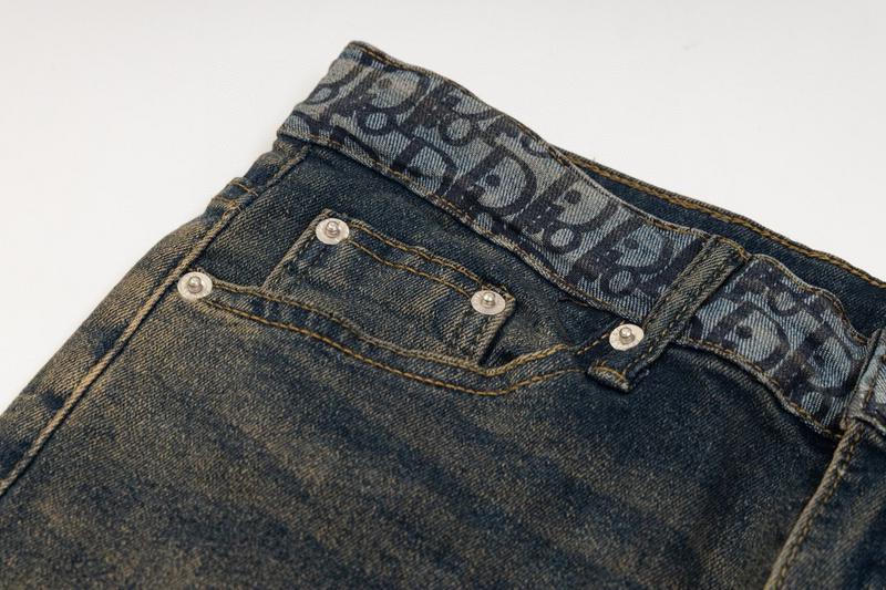 Джинсы Christian Dior Yellow Stripe Dior "Navy Blue" фото № 6