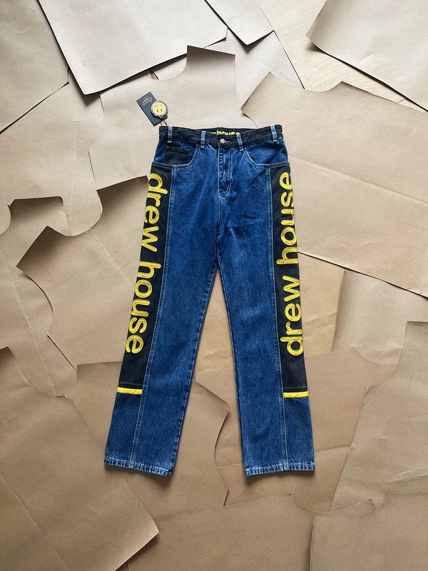 Джинсовые Штаны New Drew House Smiling Face "Blue" фото № 9