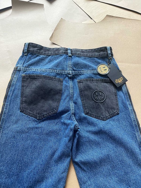 Джинсовые Штаны New Drew House Smiling Face "Blue" фото № 6