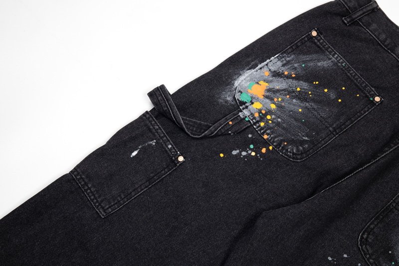 Джинсы Gallery Dept Drops Of Paint "Black" фото № 9