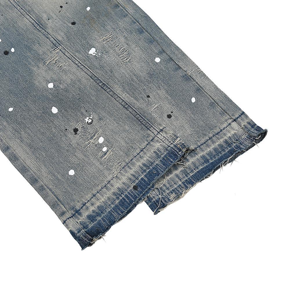 Джинсы Gallery Dept. LA Flare Distressed Splash "Grey" фото № 3
