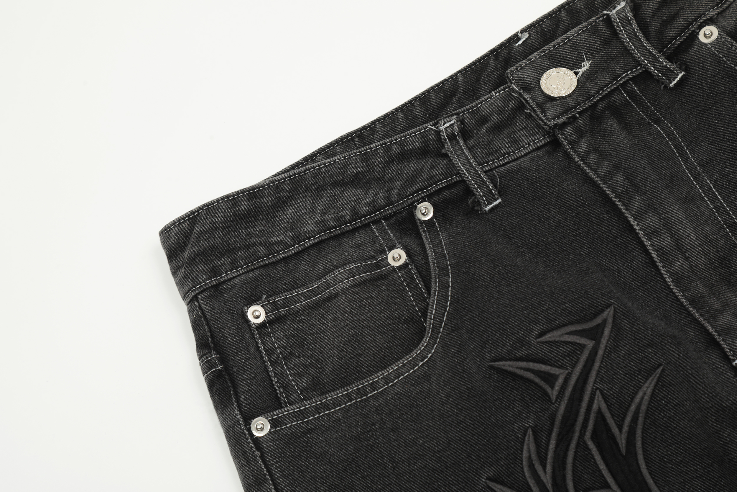 Джинсы Revenge Straight Gray Matter "Gray" фото № 5