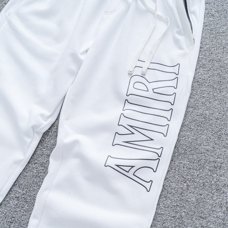 Штаны Amiri With Large Text Logo "White" фото № 8