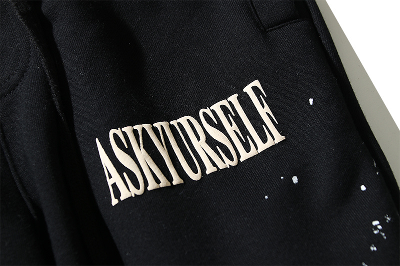 Штаны Askyurself White Splashes "Black" фото № 4