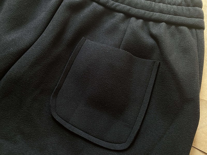 Штаны Balenciaga No Pockets And Smal Front Logo "Black" фото № 4