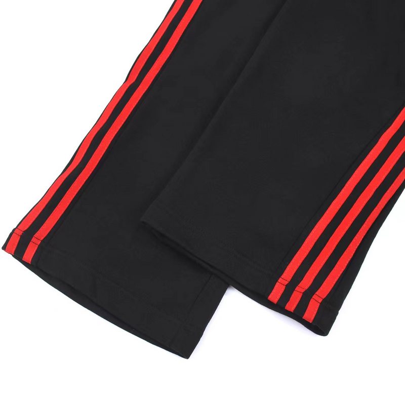 Штаны Balenciaga With Red And White Stripe "Black" фото № 3