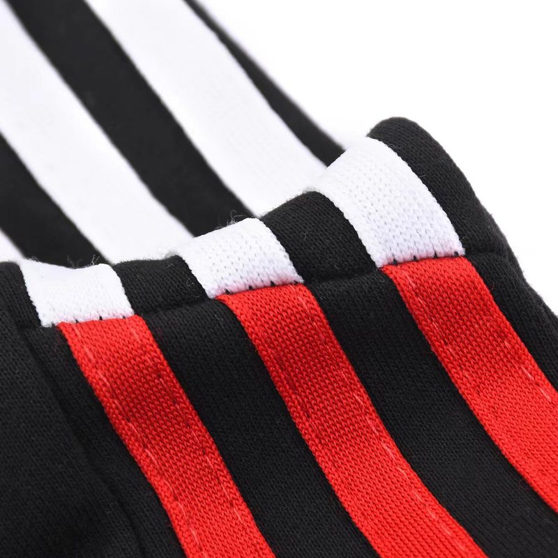 Штаны Balenciaga With Red And White Stripe "Black" фото № 4