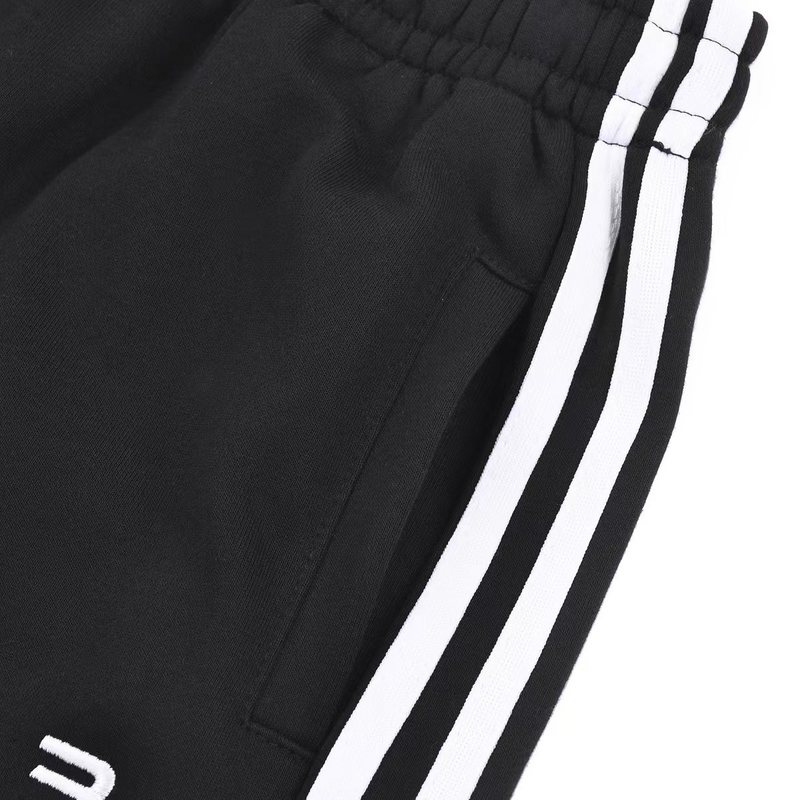 Штаны Balenciaga With Red And White Stripe "Black" фото № 6
