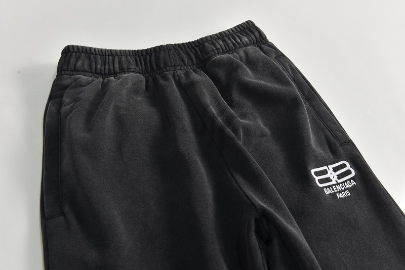 Штаны Balenciaga Elastic Band Pockets Brand Logo "Black" фото № 4