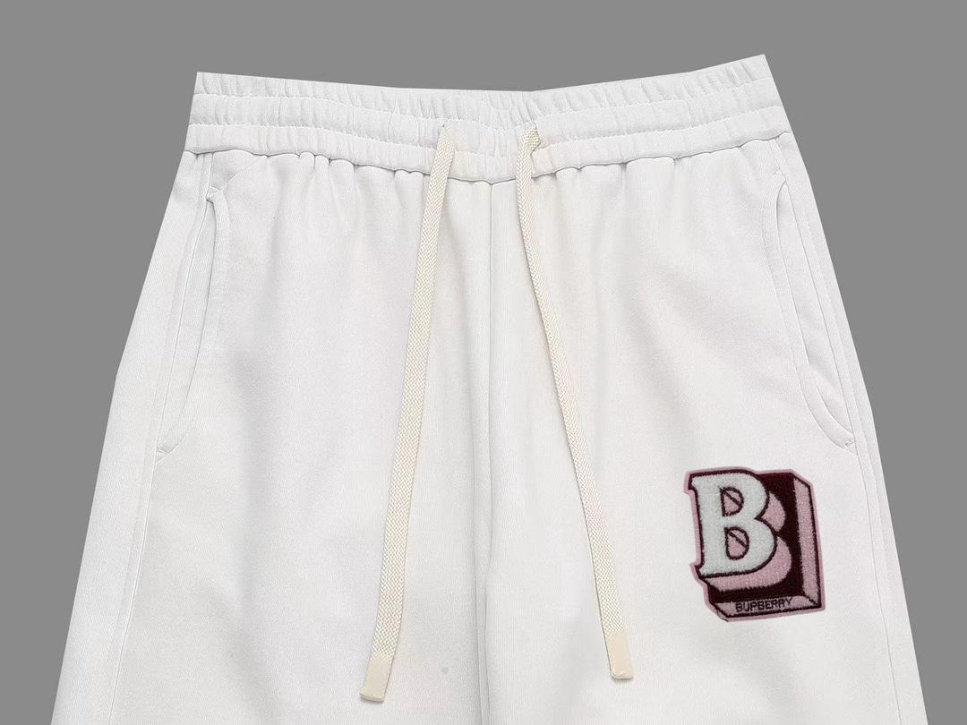 Штаны Burberry Frontside Volumetric Letter B And Rectangle "White" фото № 2